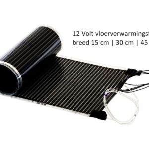 Vloerverwarming 12V | 3mm dik | 55 tot 110W/m2